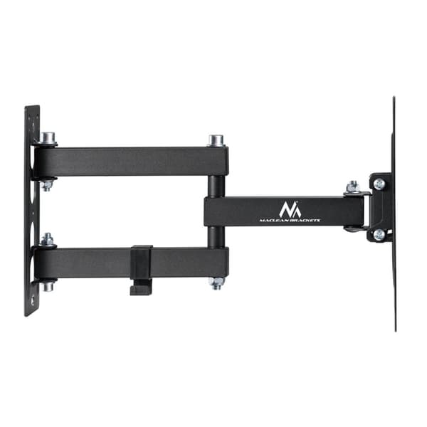 Maclean MC-700N TV-skærm Vægmontering Universal max VESA 200x20 23"-43" 30 kg sort, udtrækkelig vipning til små tv'er