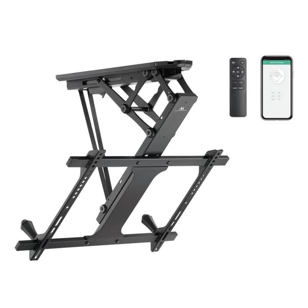 Maclean elektrisk loftbeslag til TV, TUYA støtte, max VESA 600x400, til skrå vægge, fjernbetjening, 32"-70", 35kg, MC-880T