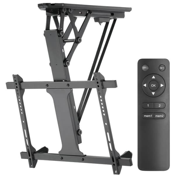 Maclean MC-880 Elektrisk loft-tv-beslag, 32"-70" 35 kg max + Fjernbetjening max VESA 600x411
