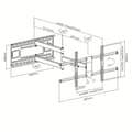 Miniatyrbillede 3 af 10: Techly ICA-PLB 490 TV-fatning 2,03 m (80") Sort