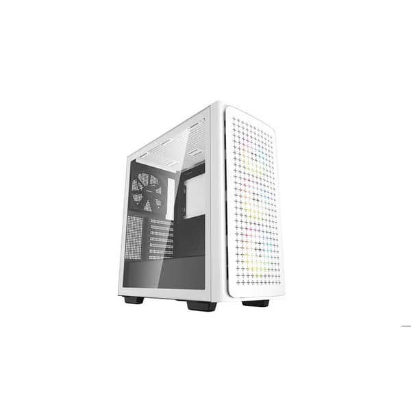 Midi-Tower-fodral - Fresco - CK560 - Vit - 380 mm GPU-stöd - 6 fläktkylning