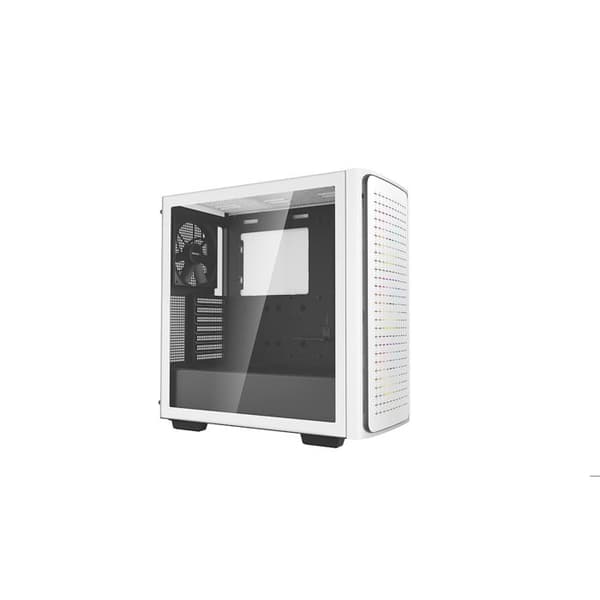 Midi-Tower-fodral - Fresco - CK560 - Vit - 380 mm GPU-stöd - 6 fläktkylning