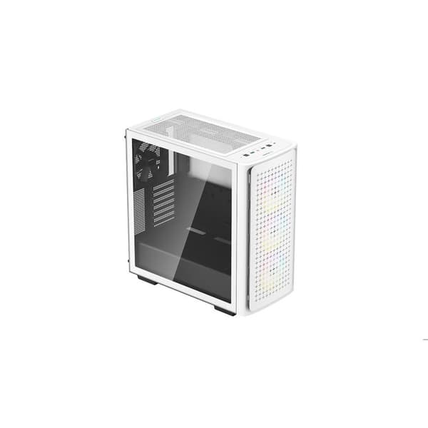 Midi-Tower-fodral - Fresco - CK560 - Vit - 380 mm GPU-stöd - 6 fläktkylning Vit