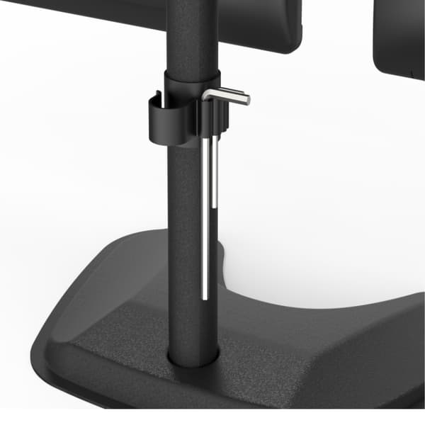 INF Monitorstativ - Ergonomisk gasfjeder skrivebordsmontering