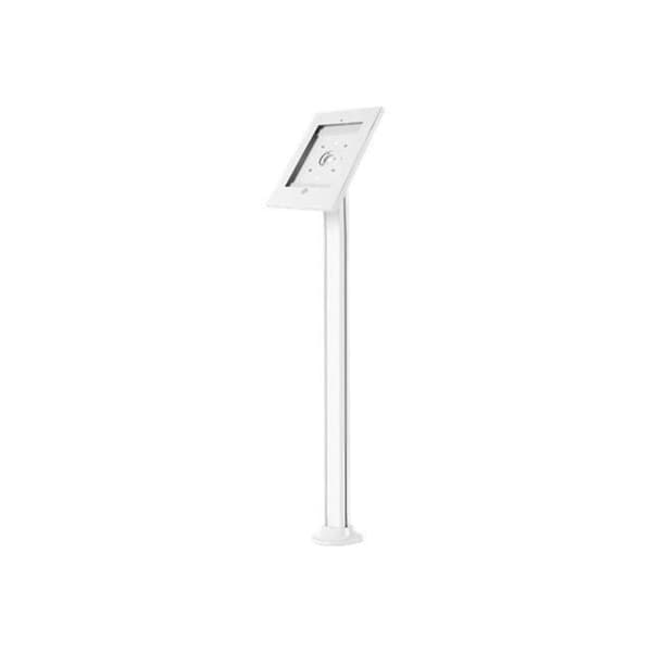 Maclean MC-678 Låsande tablettställ i aluminium, stål, vit ABS-plastgolvstativ för Apple iPad (3:e generationen);...