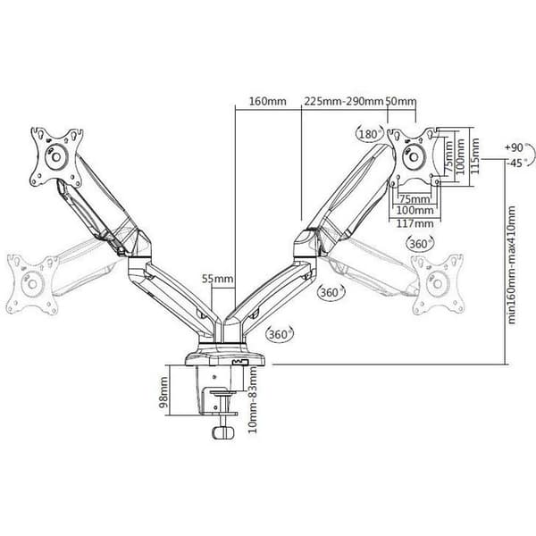 Equip 650121 17-32´´ Tv-bord