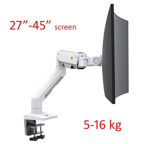Monitor Skrivebordsstativ, Passer til 27"-45" Skærme, Understøtter 11-35,2 lbs,Sort