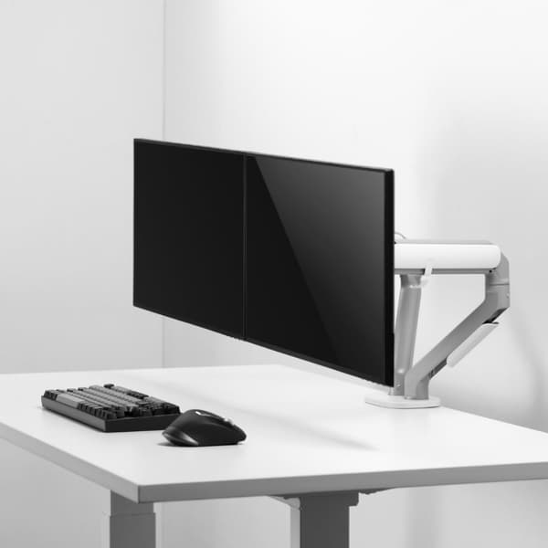 Alterzone Arm Chroma Duo Monitor Arm, Hvid