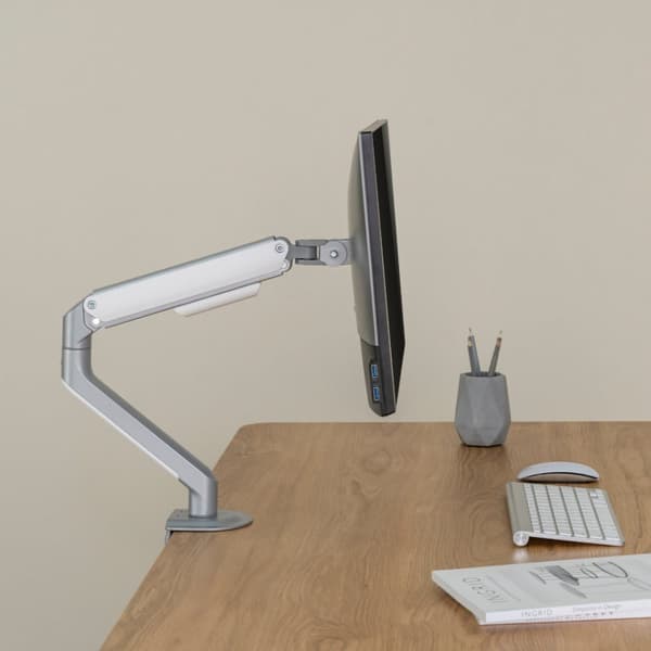 Alterzone Arm Lift Enkelt Monitor Arm, Hvid