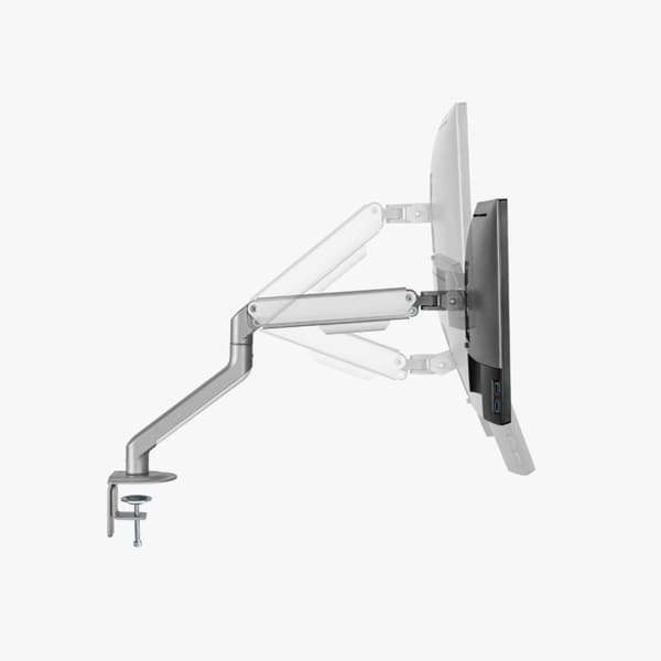 Alterzone Arm Lift Enkelt Monitor Arm, Hvid