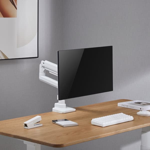 Alterzone Arm Luxe Heavy-duty monitorivarsi, valkoinen