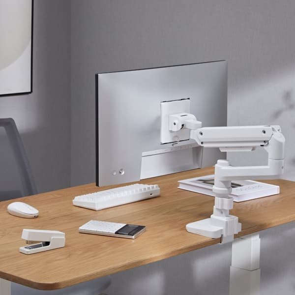 Alterzone Arm Luxe Heavy-duty monitorivarsi, valkoinen