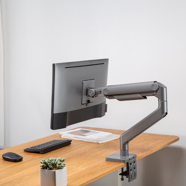 Alterzone Arm Momentum Kraftig Enkel Monitorarm, Grå