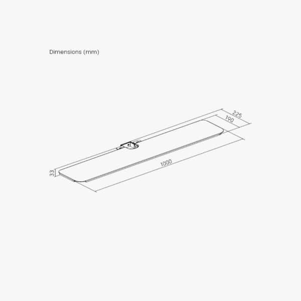 Alterzone Soundbar-taso Alterzone Slim 7 X TV-lattiajalustaan