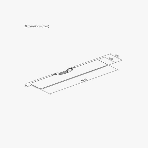 Alterzone Soundbarbricka för Alterzone Slim 8 X TV Golvstånd