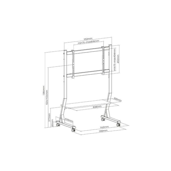 Vägghållare ART STO SD-22 90" 45"