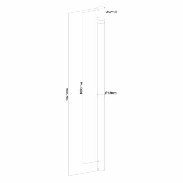 Förlängningsstänger Neomounts NS-EP100BLACK 100 kg