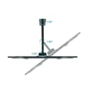 Miniatyrbild 3 av 4: TV-fäste med arm TooQ LP7863TN-B 70" 37" 35 kg