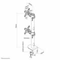 Miniatyrbillede 3 af 3: Skærm bord støtte Neomounts FPMA-D960DVBLACKPLUS