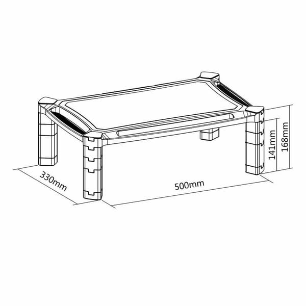 Skærm bord støtte Neomounts NSMONITOR20 Sort 10 kg