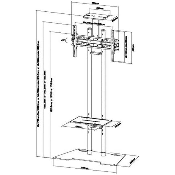 TV-holder Neomounts PLASMA-M1700ES 55" 50 kg 35 kg