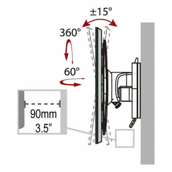 TV-holder Haeger WB-T37.021A 17" - 37"