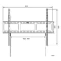 Miniatyrbillede 3 af 3: TV-holder Techly ICA-PLB 860 42" 80" 60 Kg