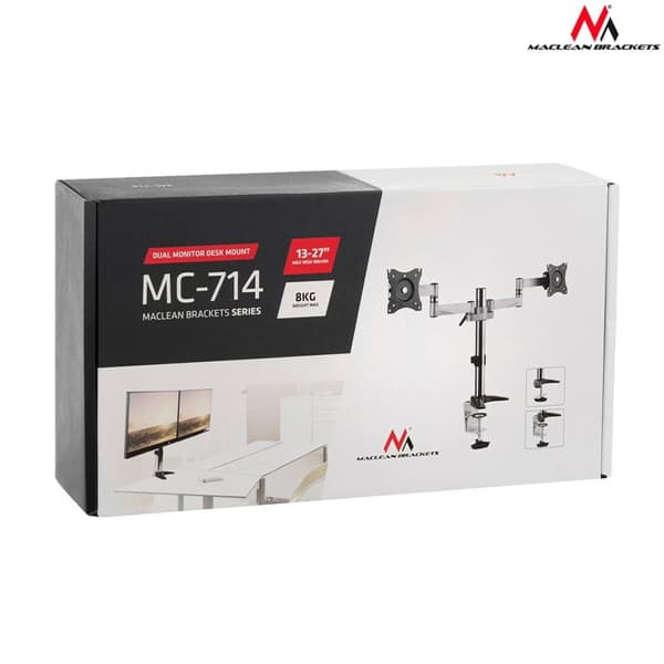 Skærm bord støtte MacLean MC-714 27" 13"