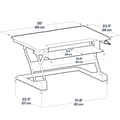 Miniatyrbillede 2 af 2: Skærm bord støtte Ergotron WorkFit-T