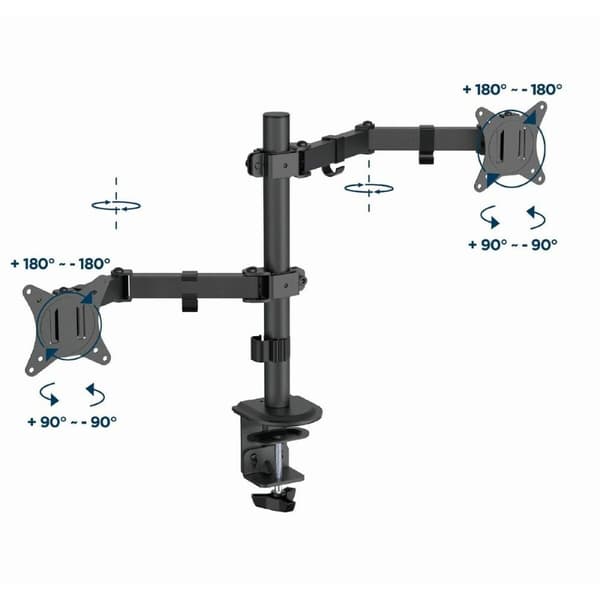Skærm bord støtte GEMBIRD MA-D2-03 17" 32"