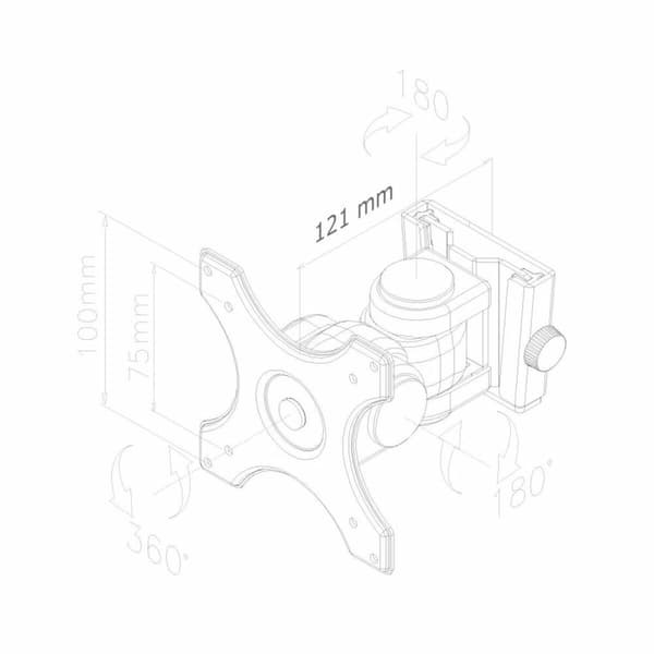 TV-Montering Neomounts FPMA-W250BLACK