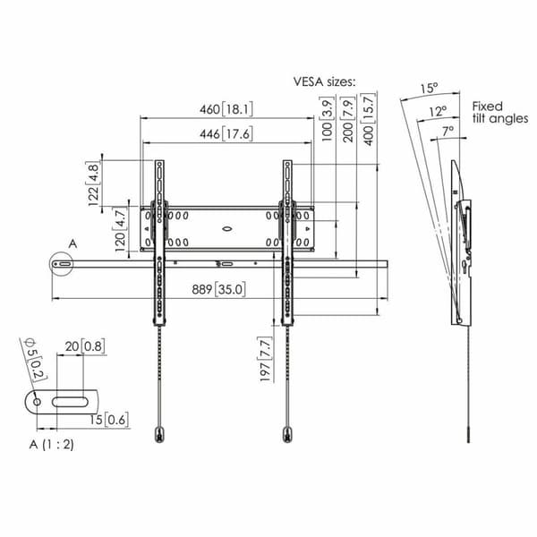 TV-Montering Vogel's 7045100 55" 42" 50 kg