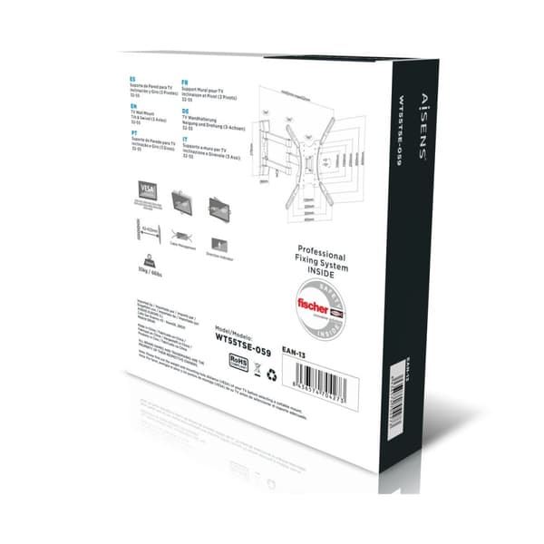 Veggbrakket Aisens WT55TSE-059 Roterende Justerbar TV Skjerm