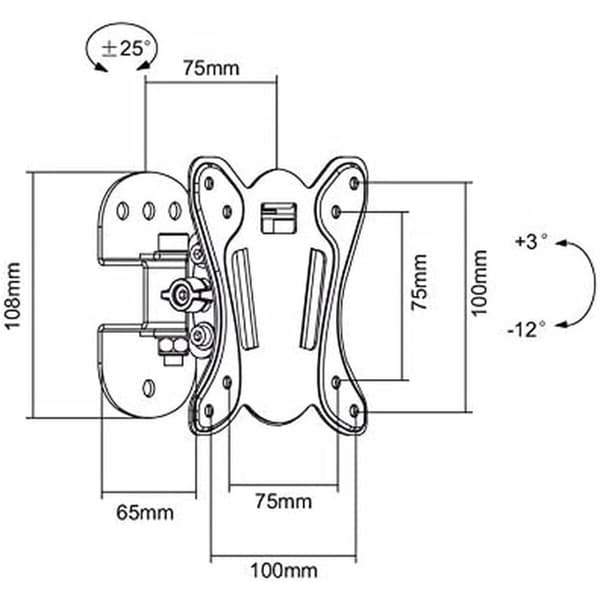 TV-teline MacLean MC-670 27" 13" 20 kg