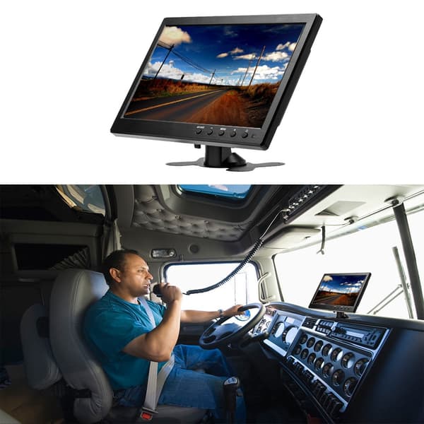 10,1 tuuman LCD HD -autonäyttö, kaksi videoliitäntää, energiatehokas