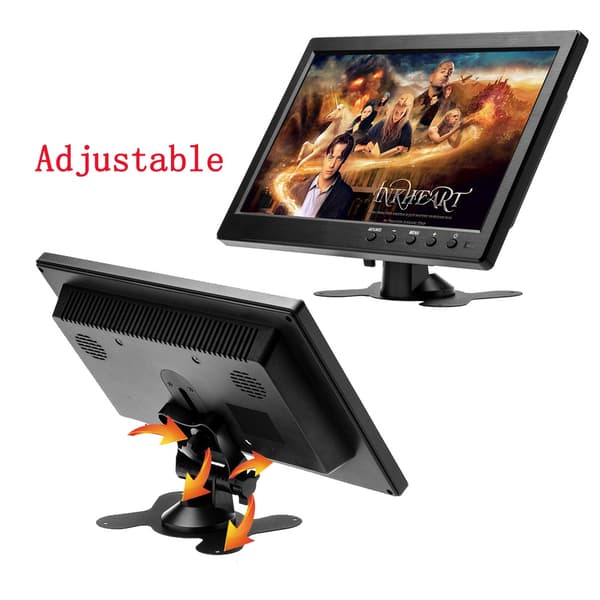 10,1 tuuman LCD HD -autonäyttö, kaksi videoliitäntää, energiatehokas