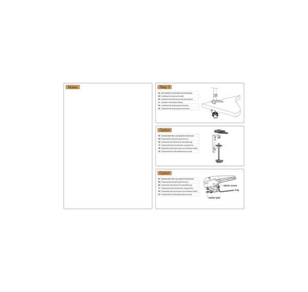 Tv-sæt til skrivebordsmontering 10-24"/fpma-d1330dsilver, Neomounts