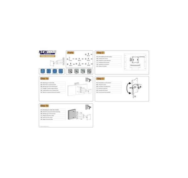 TV-sett acc veggfeste 10-24"/fpma-w830black, Neomounts
