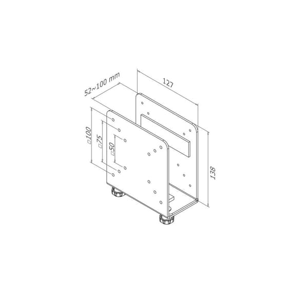 Pc acc tynnklientfeste/10kg thinclient-20, Neomounts
