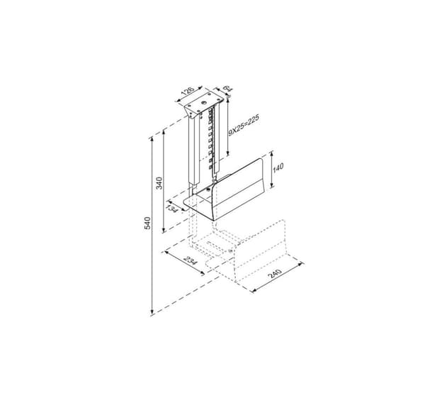 Pc acc skrivebordsmontering 30kg/cpu-d200silver, Neomounts