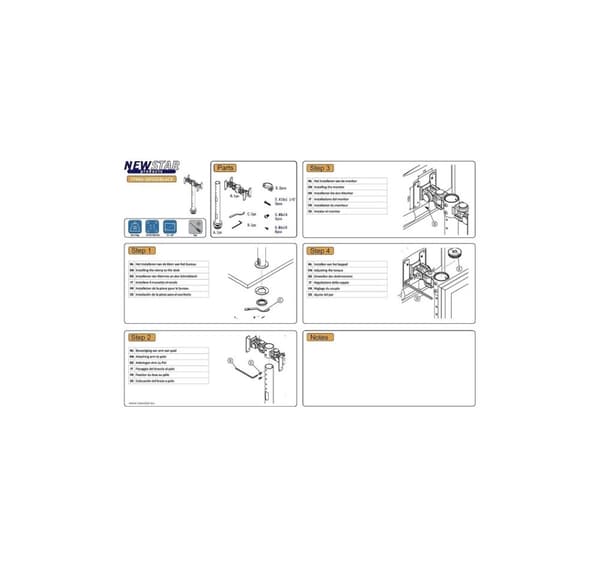 Tv-sett acc skrivebordsfeste sort/fpma-d050dblack, Neomounts