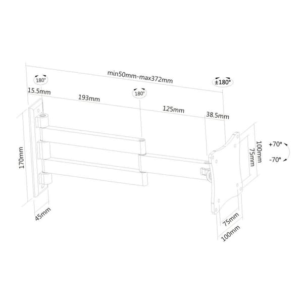 TV-holder Neomounts FPMA-W830 10" 27" 12 kg