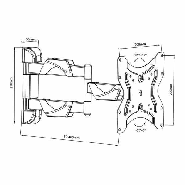 TV-teline MacLean MC-742 23" 13" 42" 30 Kg