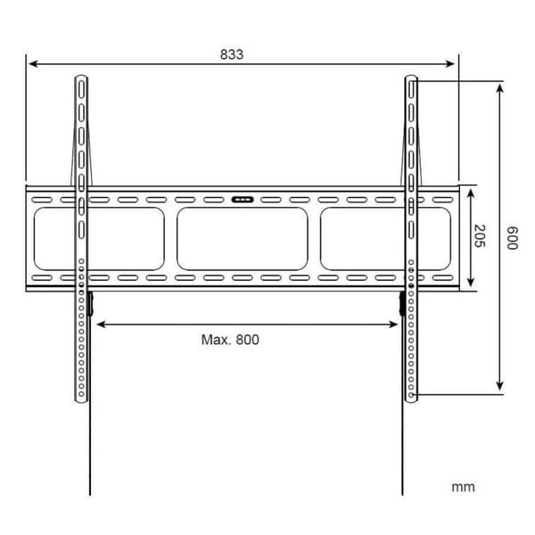 TV-teline Techly ICA-PLB 860 42" 80" 60 Kg