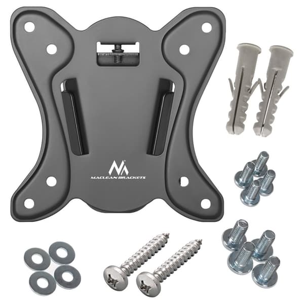 Maclean MC-715A TV-fäste, TV-hållare, Max VESA 100x100, 13-27", 25 kg