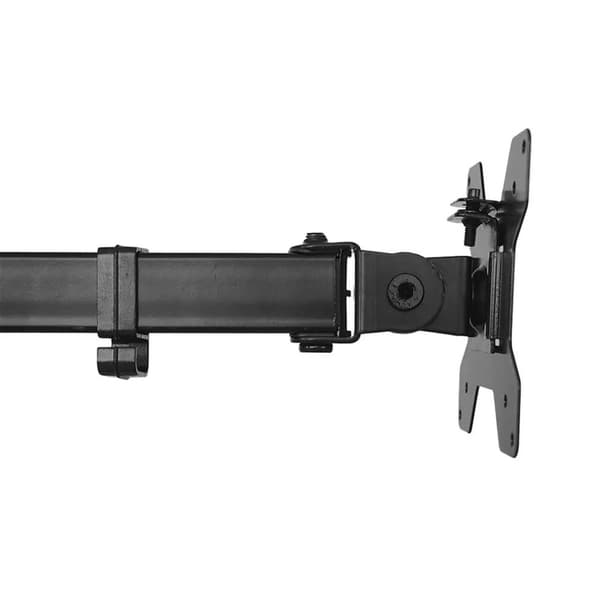 Maclean MC-967 Dubbel Vertikal Bildskärm Skrivbordsmonterad Skärmhållare max VESA 100x100, 13-27", 2x 9kg pulverlackerad Lutning Roterande Justerbar