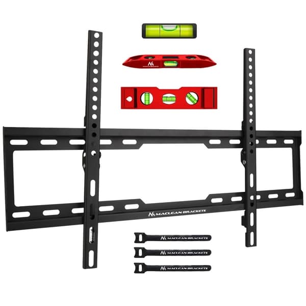 Maclean TV MC-413 Väggfäste 32"-80" VESA 600x400 45kg Tiltbar Universal Justerbar Vattenpass monteringstillbehör