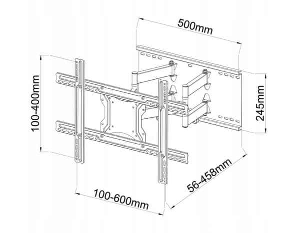 TV-fäste 40"-80" 60 kg ART AR-87