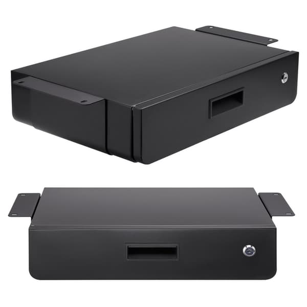 Maclean MC-461 Under Desk Låsbar låda 5kg Organizer Svart max 5kg