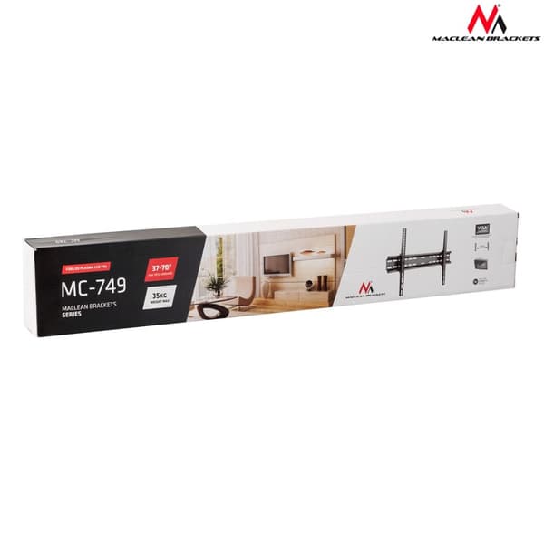Maclean MC-749 LCD LED Plasma TV Vægmontering Slank Maks. Vesa 600x400 (37-70" 35 kg)